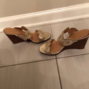 Platinum Jack Rogers Wedges Size 8.5